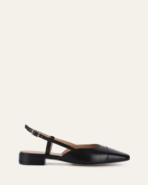 LEAH ROBE BALLERINES NOIR MULTICOLORE