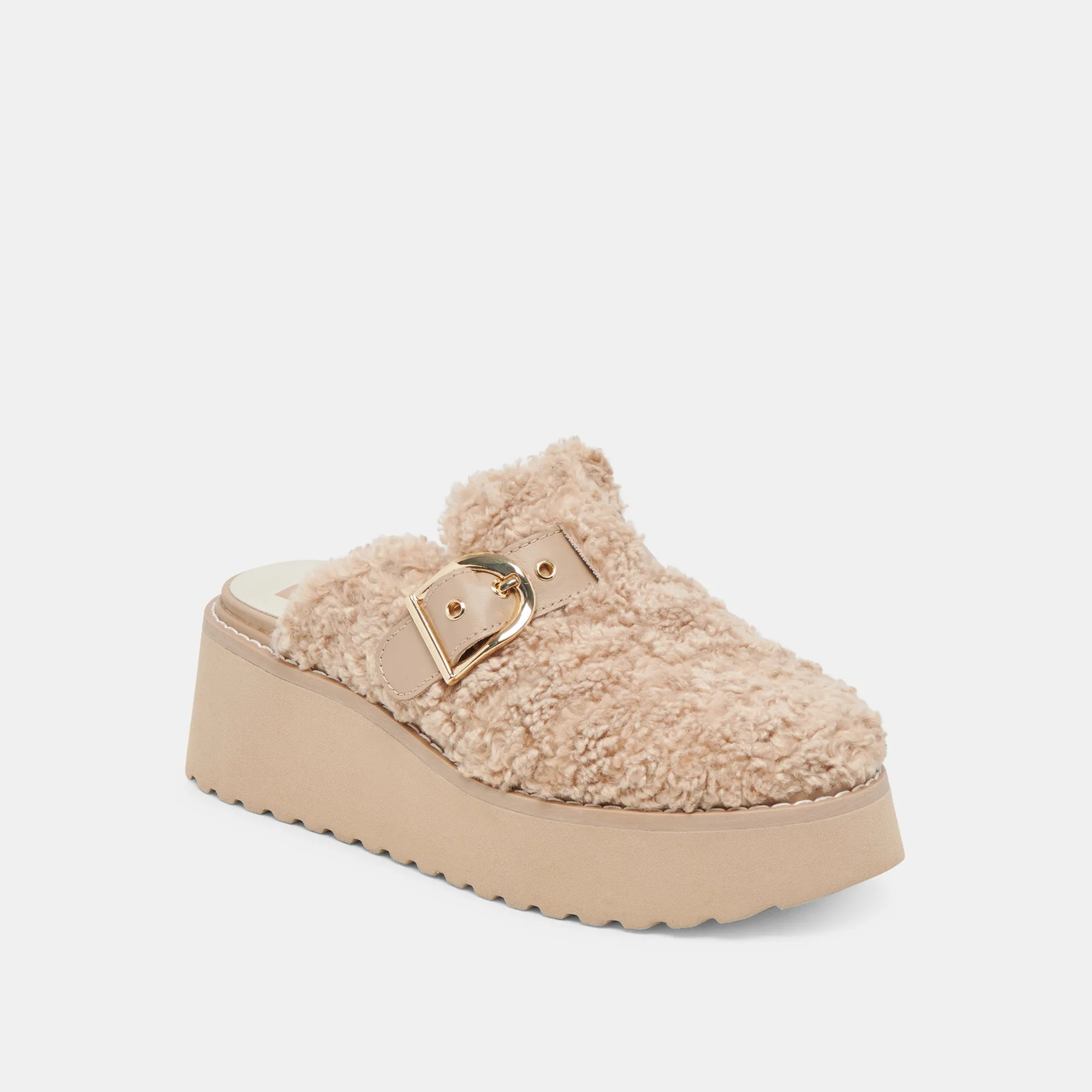 LELANI PLUSH FLATS NATUREL DOUX
