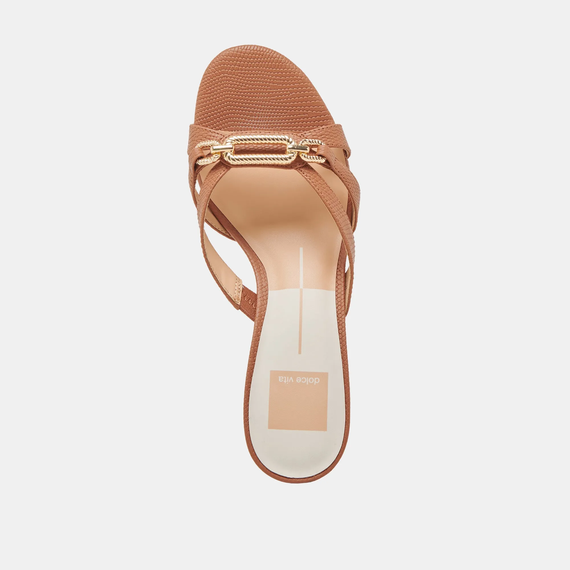 LERAH TALONS EN CUIR GRAVÉ SADDLE