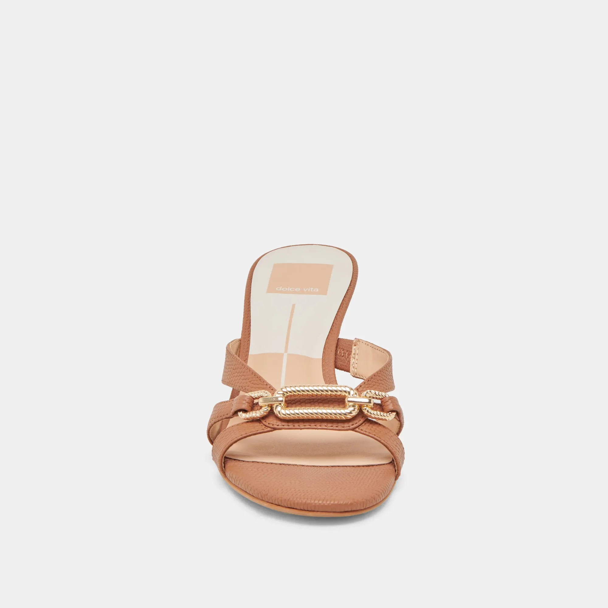 LERAH TALONS EN CUIR GRAVÉ SADDLE