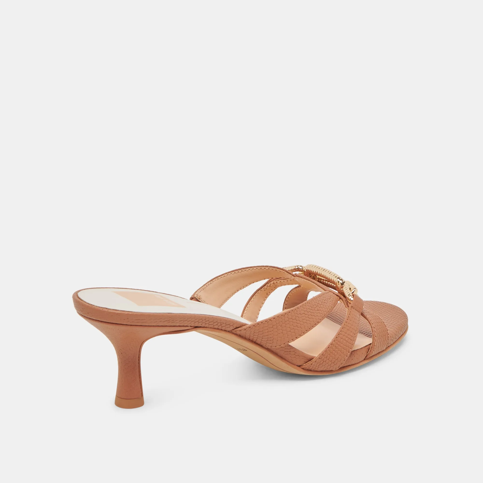 LERAH TALONS EN CUIR GRAVÉ SADDLE
