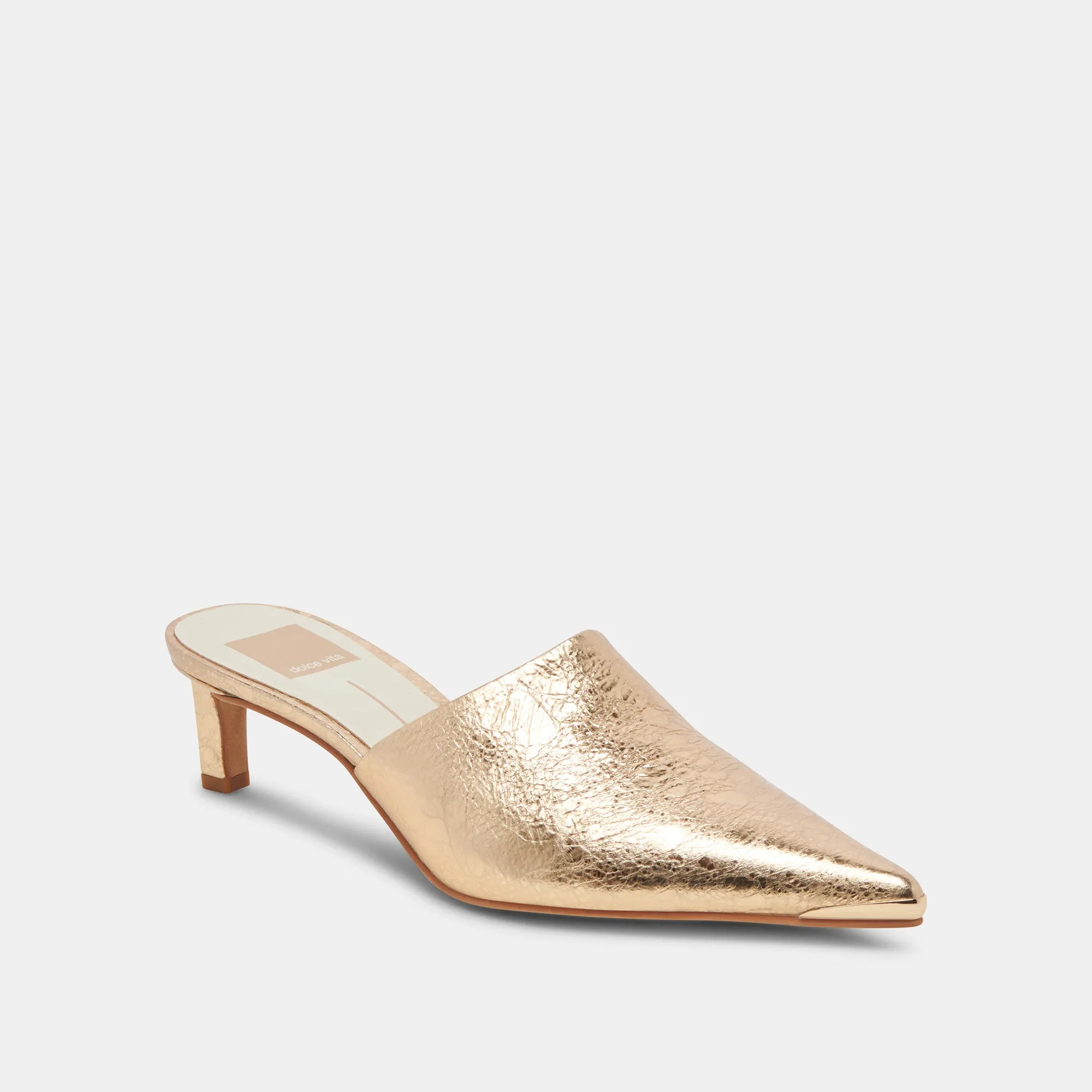 LEXY HEELS CUIR DORÉ VIEILLI