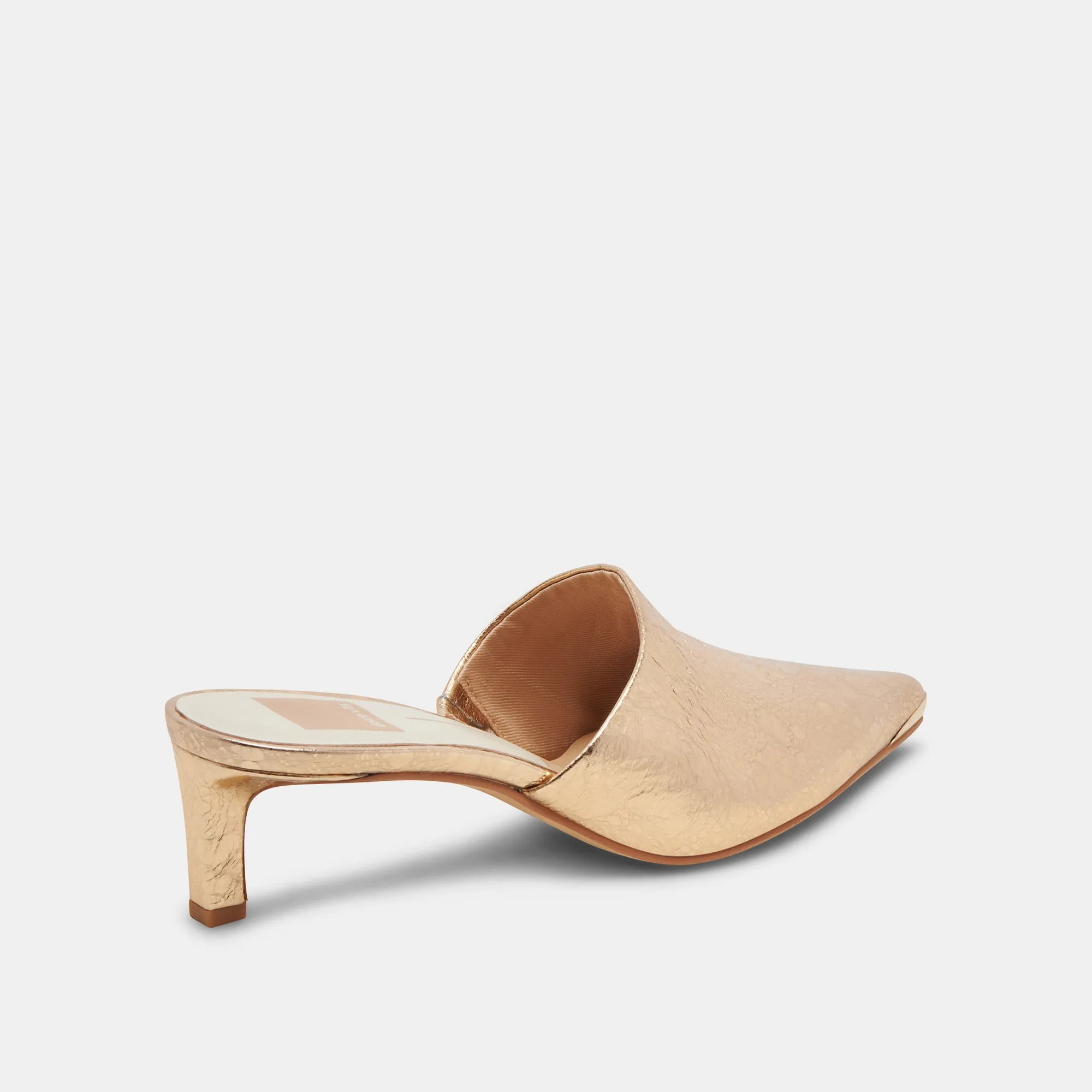 LEXY HEELS CUIR DORÉ VIEILLI