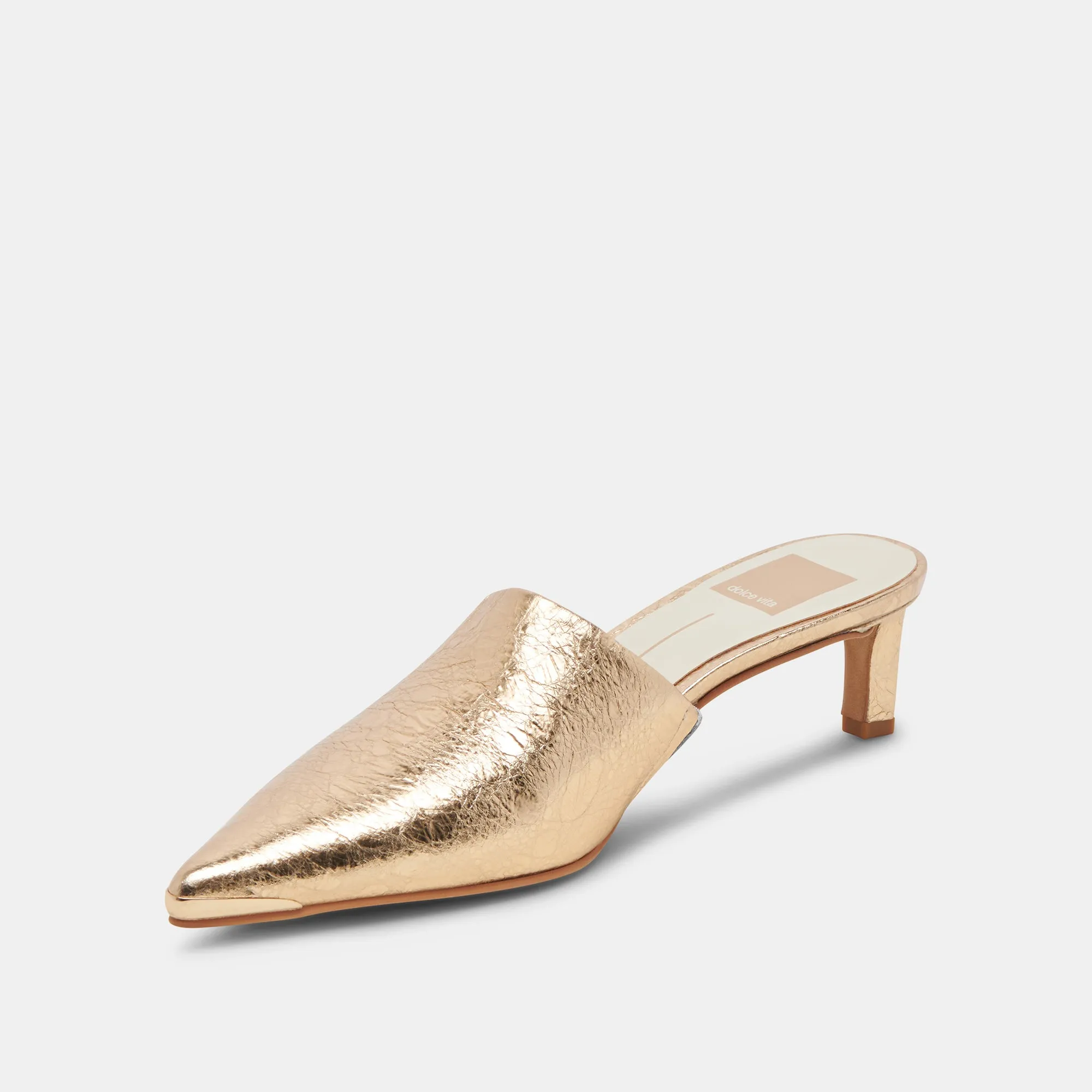 LEXY HEELS CUIR DORÉ VIEILLI