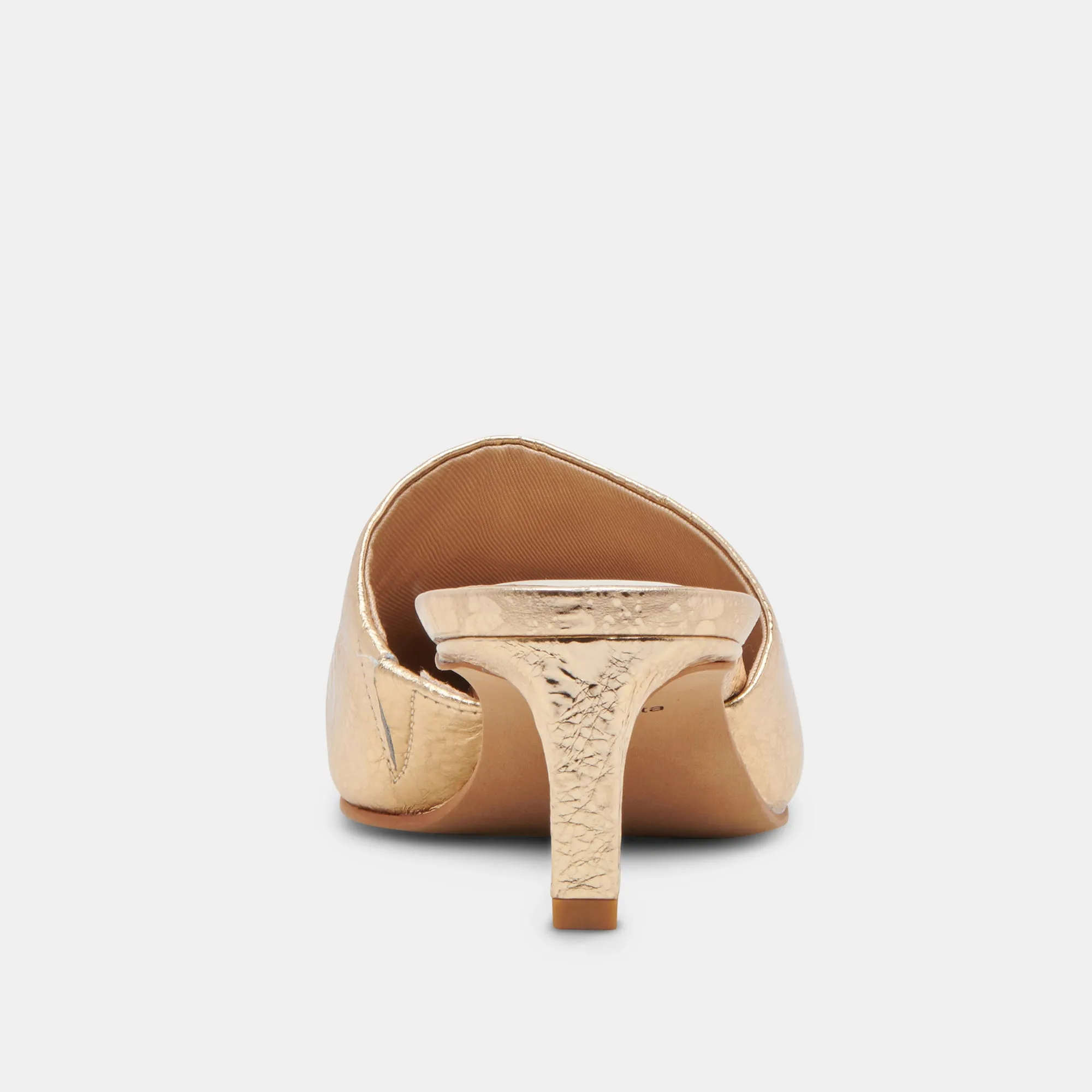 LEXY HEELS CUIR DORÉ VIEILLI