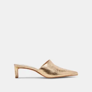 LEXY HEELS CUIR DORÉ VIEILLI