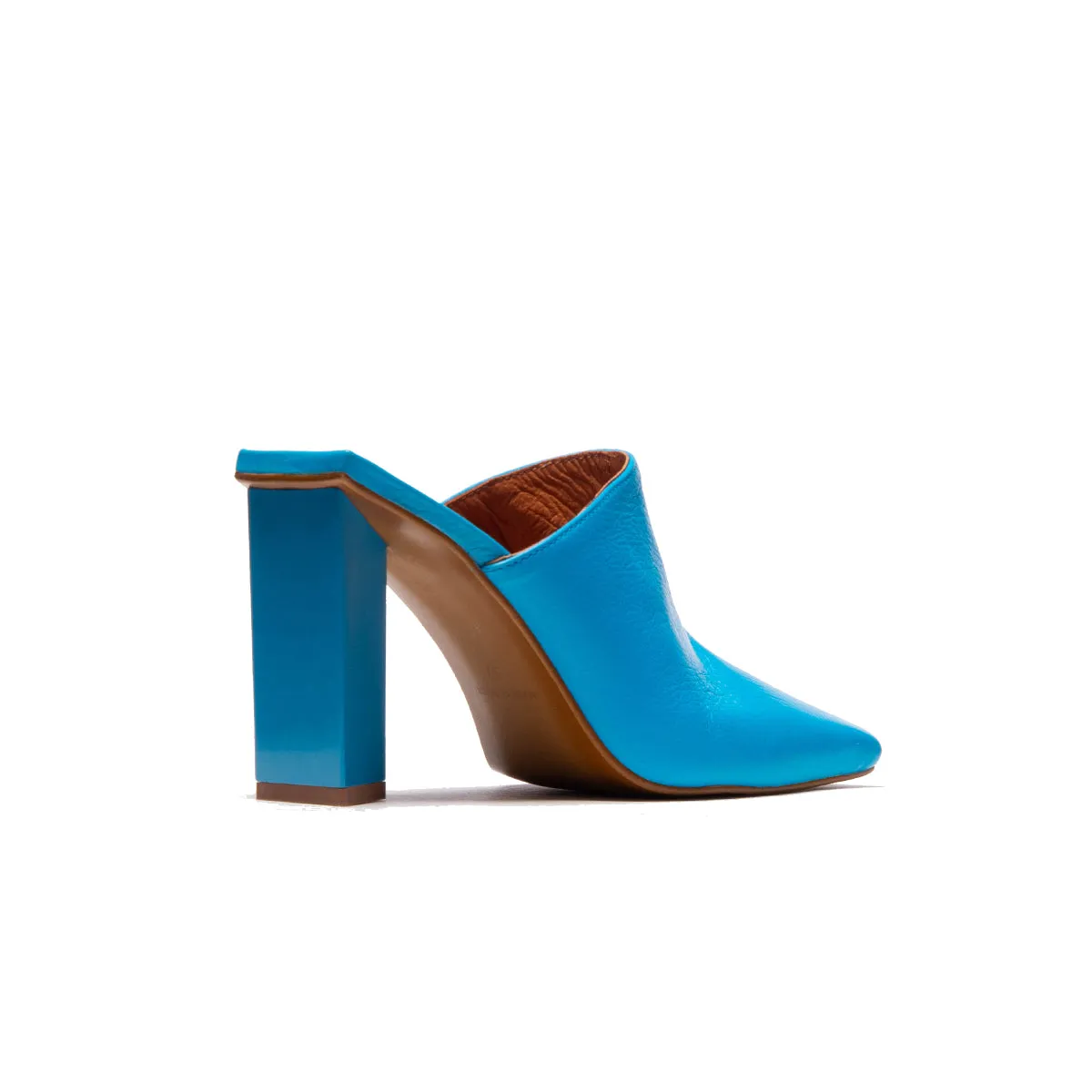 Loutro Cuir Bleu Électrique