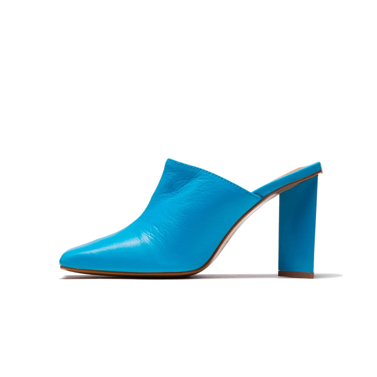 Loutro Cuir Bleu Électrique