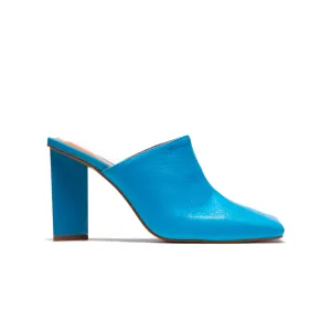 Loutro Cuir Bleu Électrique