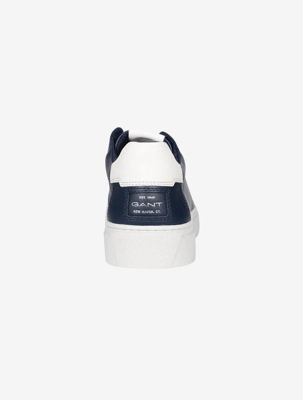 Mc Julien Basket en Cuir Marine Blanc