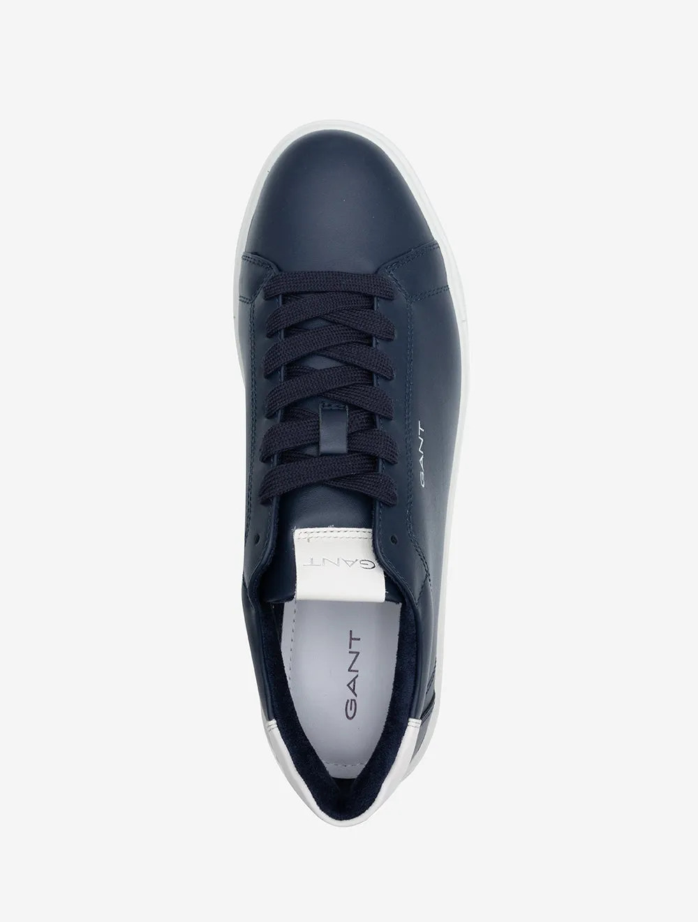 Mc Julien Basket en Cuir Marine Blanc
