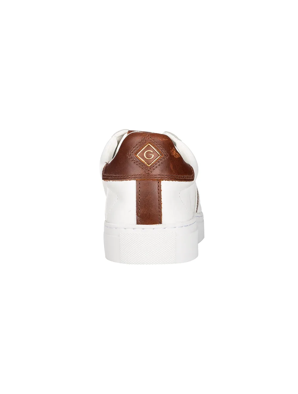 McJulien Basket en Cuir Blanc Cognac