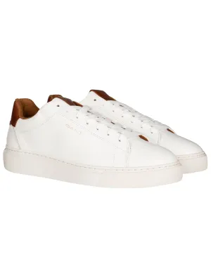 McJulien Sneakers en Cuir Blanc Cognac