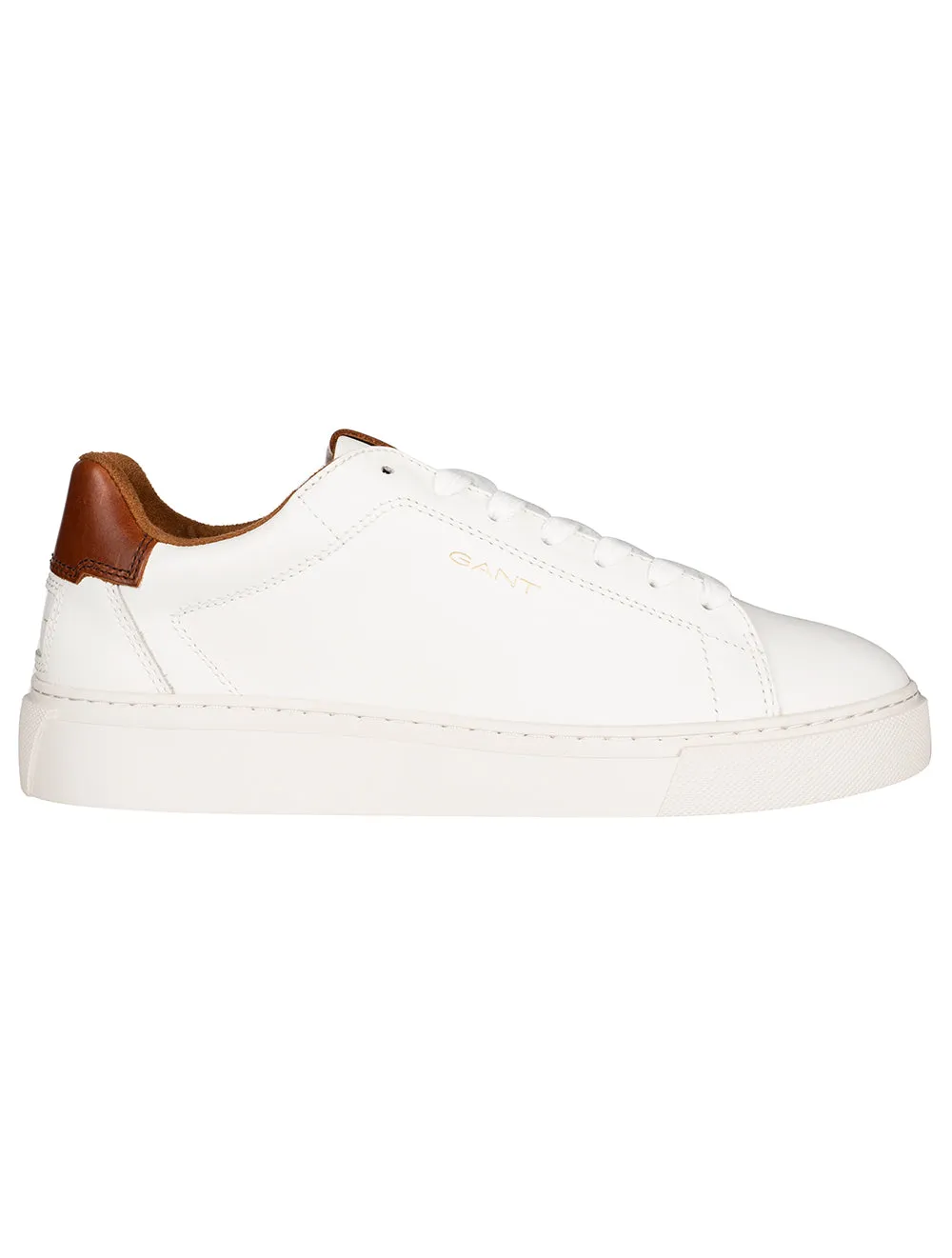 McJulien Sneakers en Cuir Blanc Cognac
