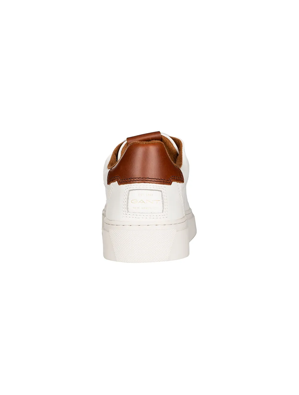 McJulien Sneakers en Cuir Blanc Cognac