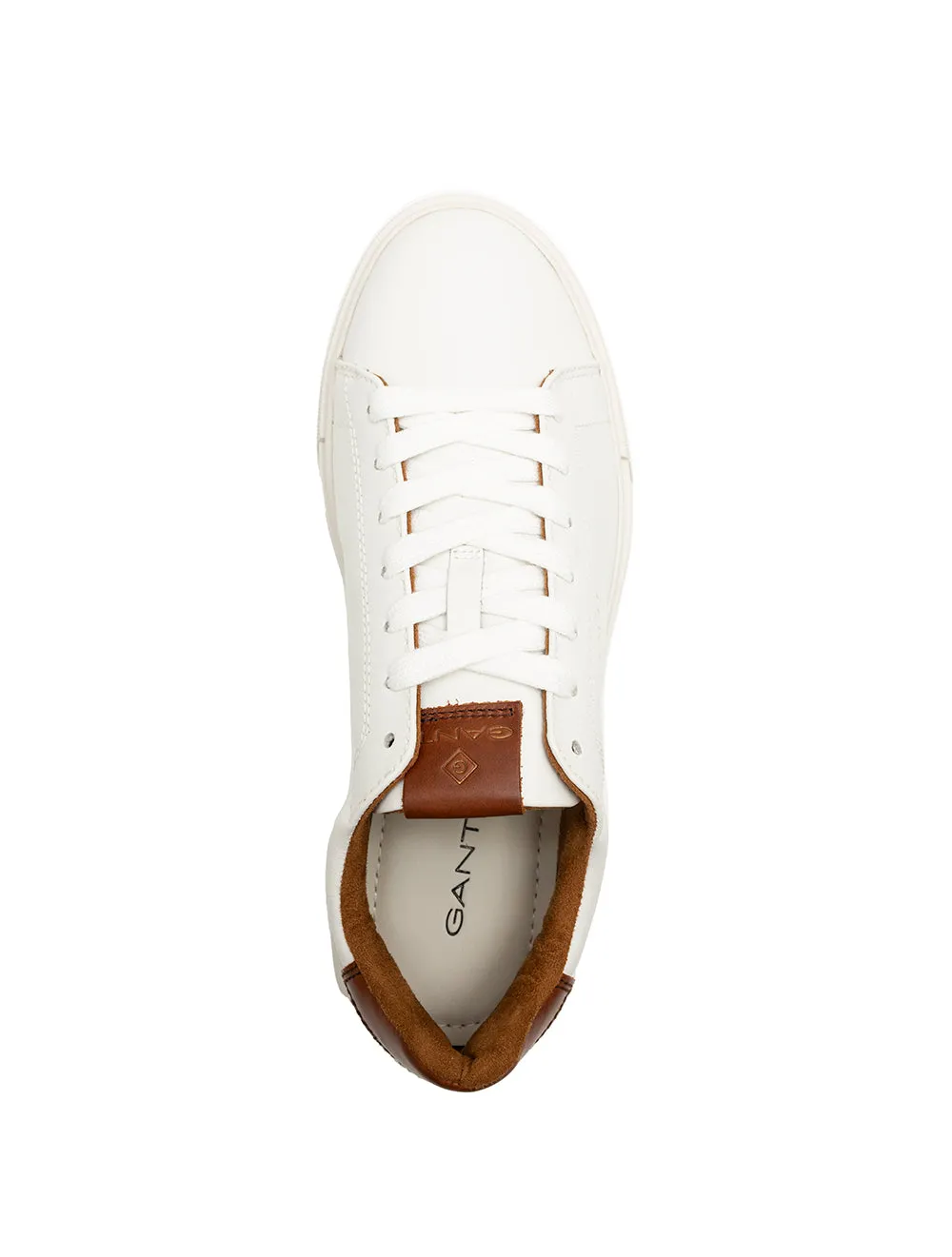 McJulien Sneakers en Cuir Blanc Cognac