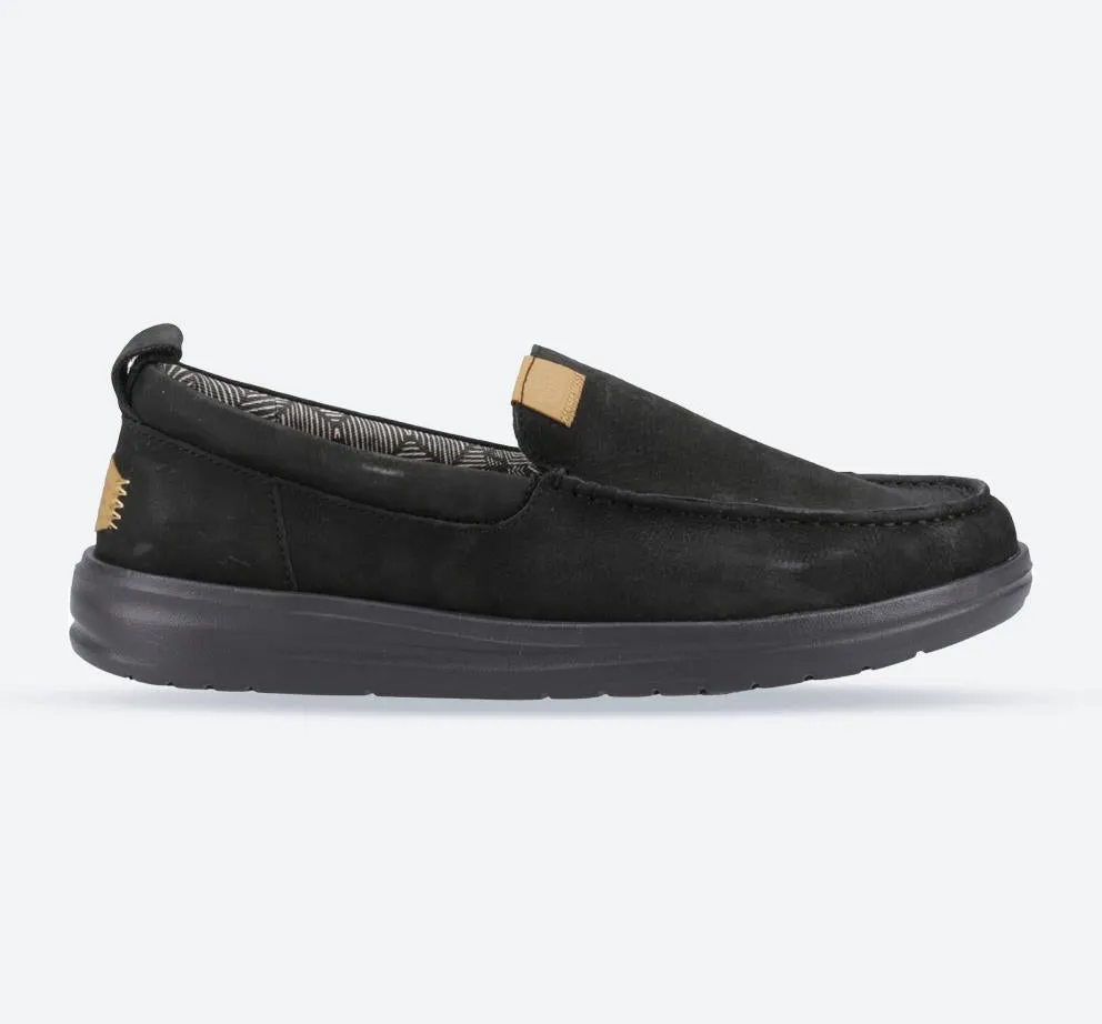 Chaussures Heydude 40173 Wally Grip Moc en cuir craft pour homme - Noir