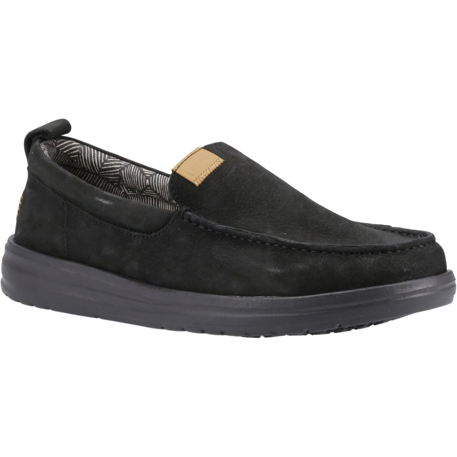 Chaussures Heydude 40173 Wally Grip Moc en cuir craft pour homme - Noir