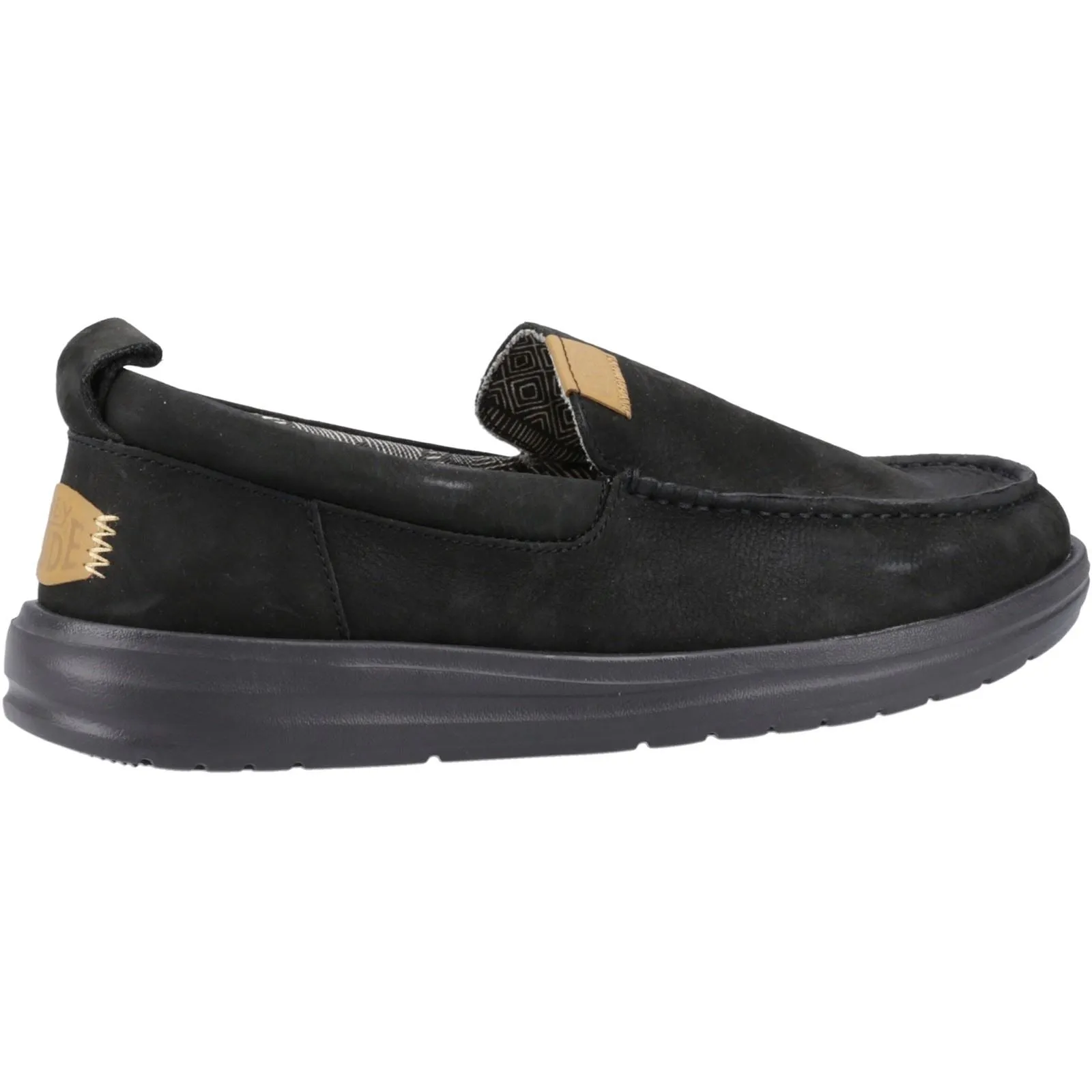 Chaussures Heydude 40173 Wally Grip Moc en cuir craft pour homme - Noir