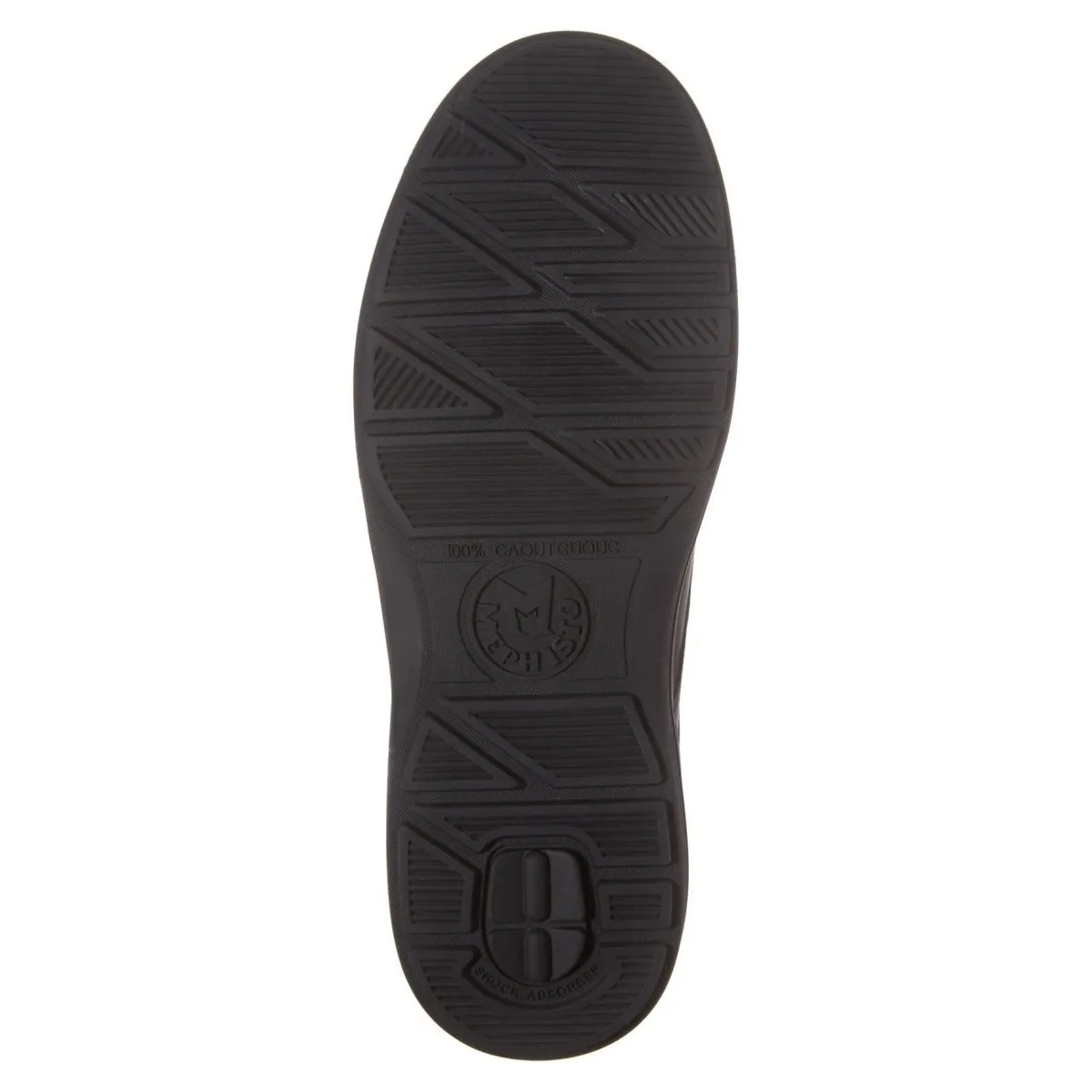 Mephisto DoukHydroProtect Derby à Bout Rond Homme Noir Imperméable
