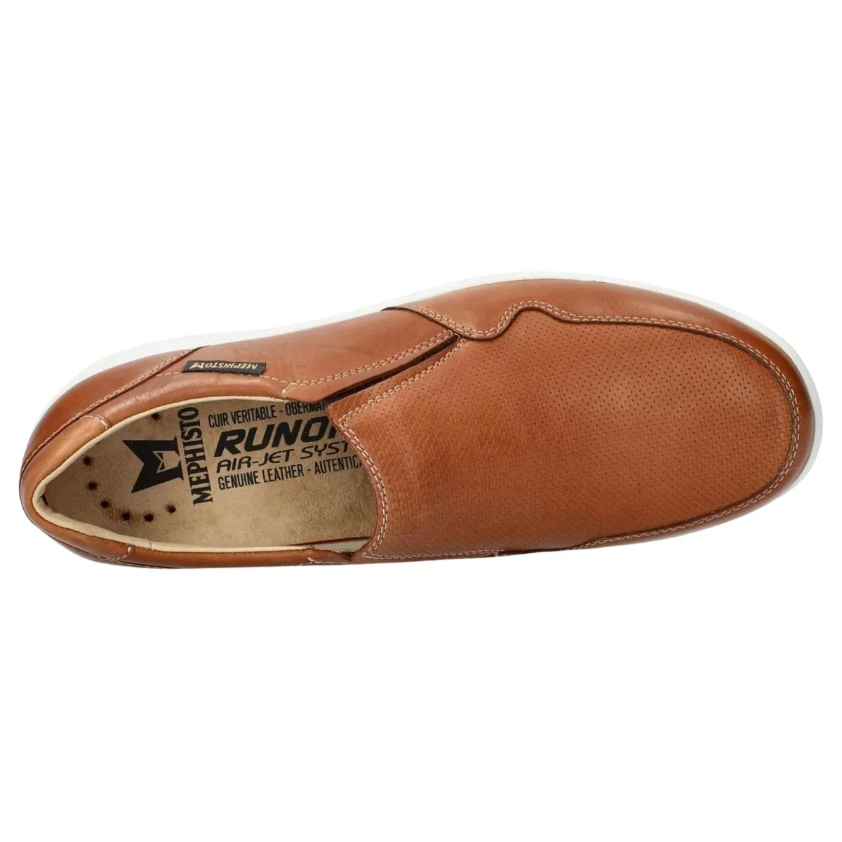 Mephisto Hommes Valter Cuir Noisette