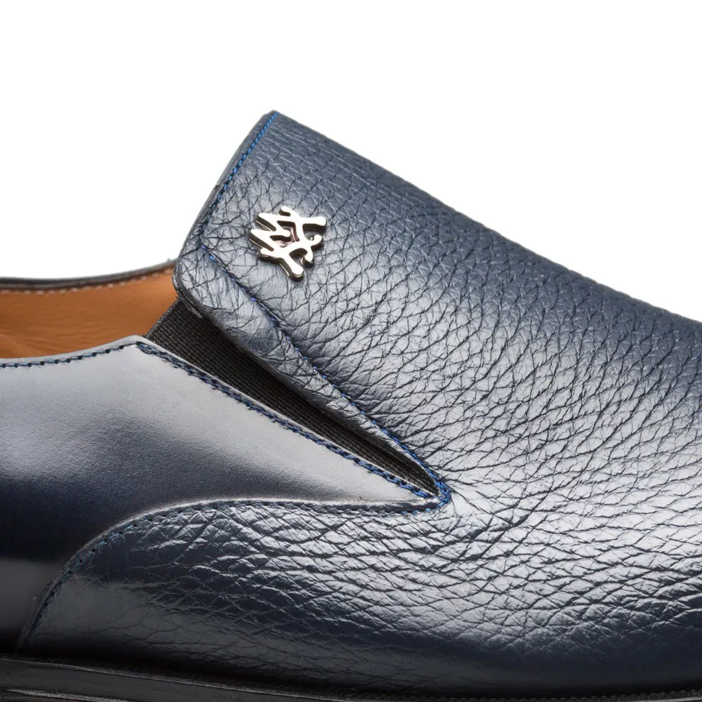 Chaussure Mezlan Milani sans lacets Bleue