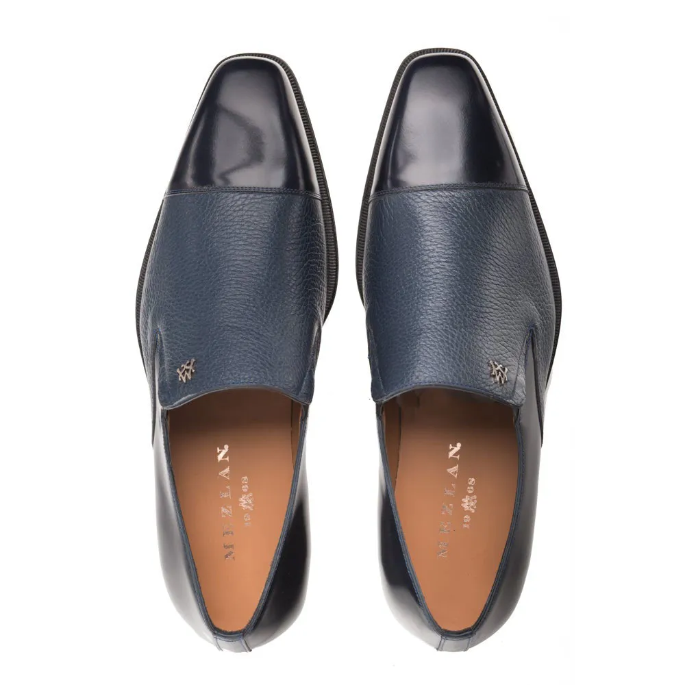 Chaussure Mezlan Milani sans lacets Bleue