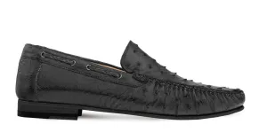 Mocassin habillé en autruche Mezlan Noir