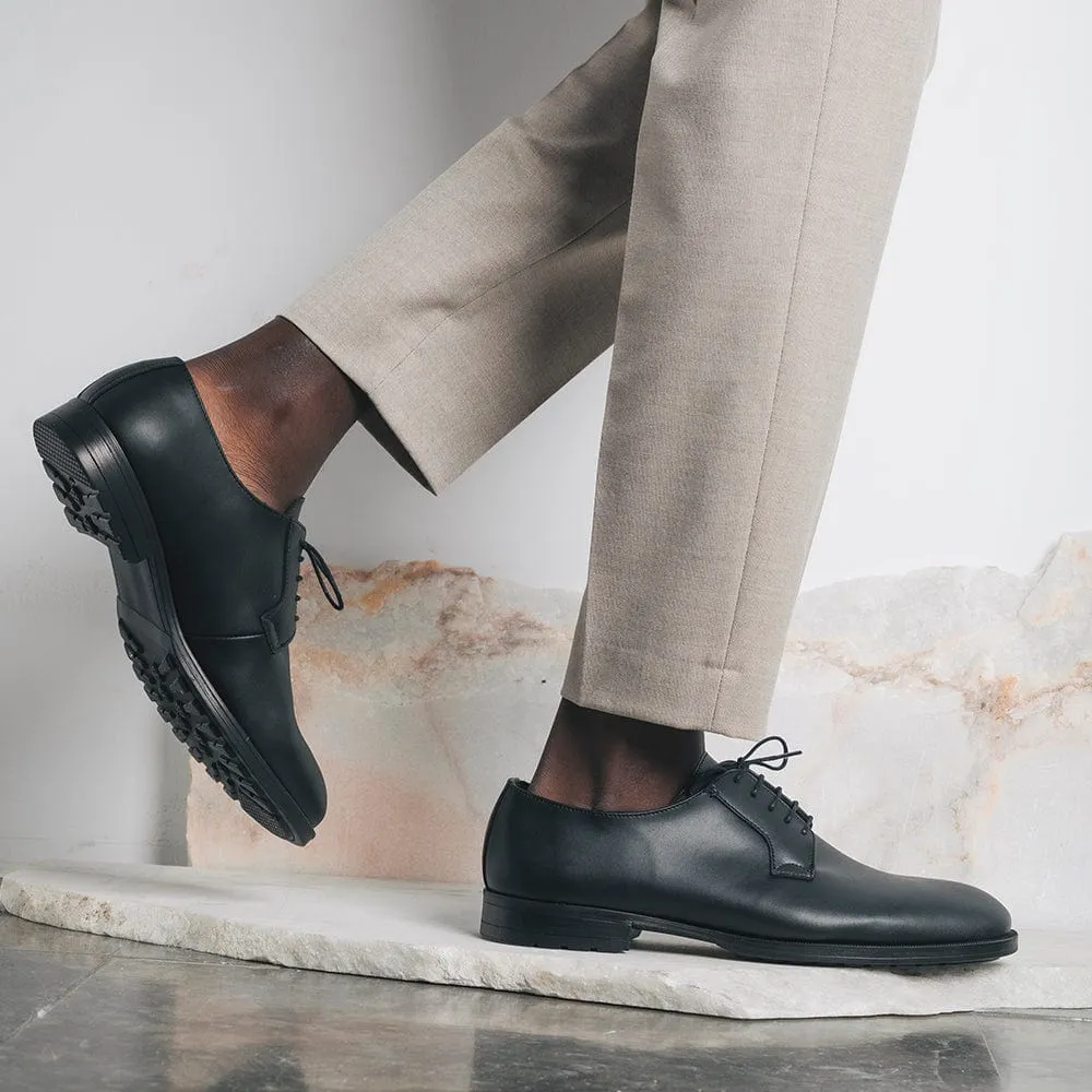 Chaussures Blucher en Cuir Végan pour Homme Mikel | Noir