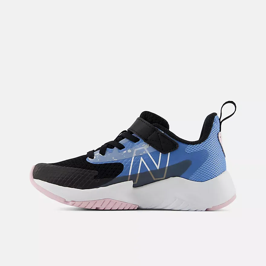 New Balance Chaussure de Sport pour Enfants Noir/Laguna Rave Run V2 A/C