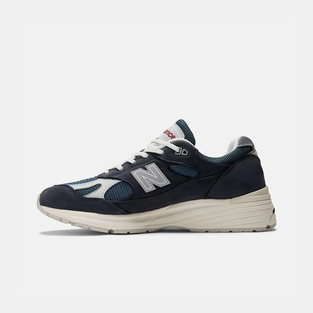 New Balance Fabriqué au Royaume-Uni 991v2 Bleu Marine Perle Fumée & Argent