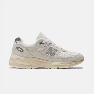 New Balance Fabriqué au Royaume-Uni 991v2 Carillon de vent & Rosée blanche gelée
