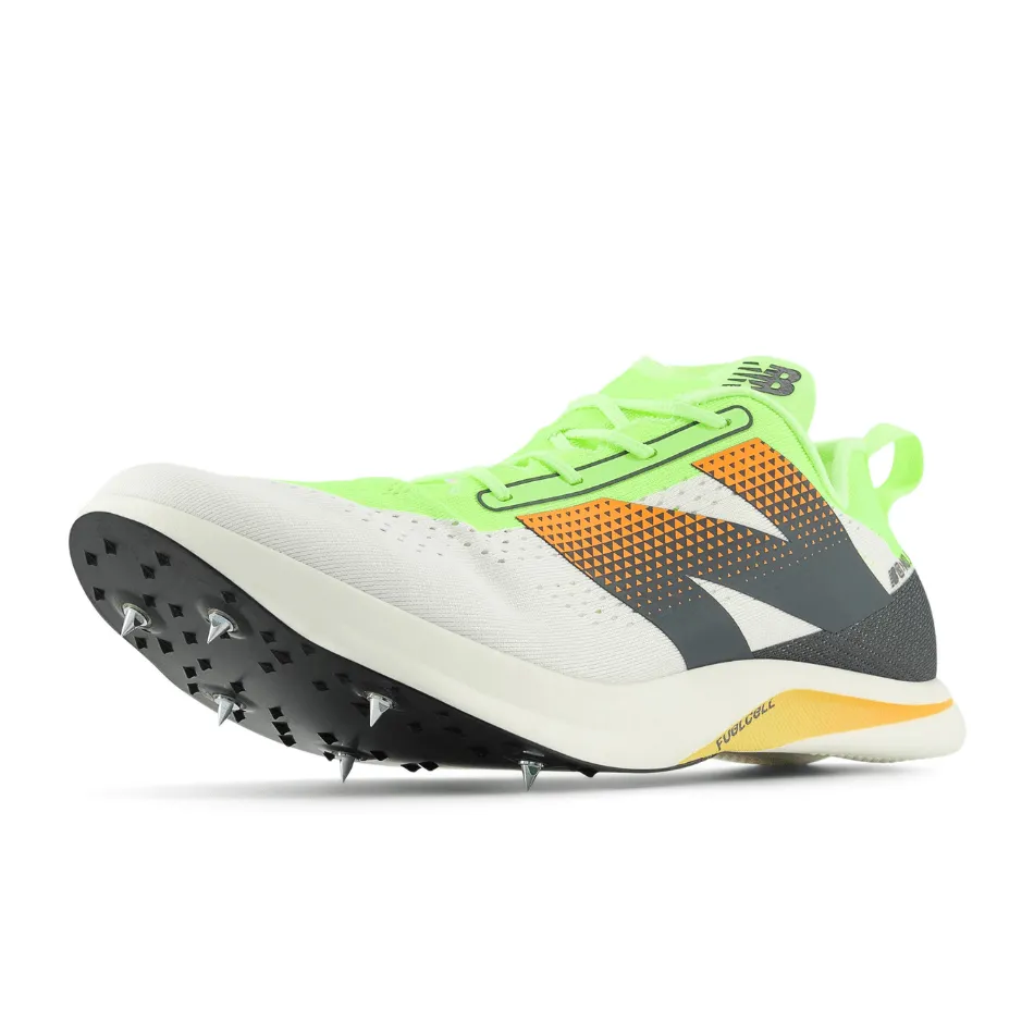 New Balance Chaussures de Course Unisexes FuelCell MD-X V3 en Blanc SS25