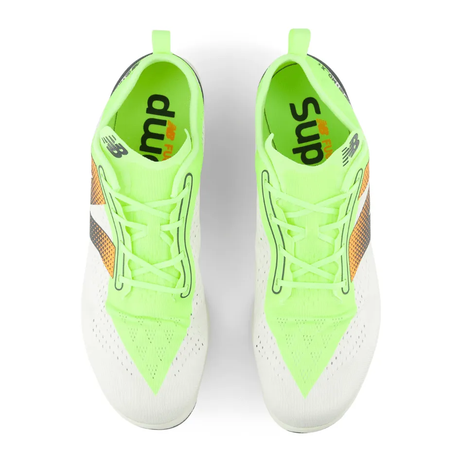 New Balance Chaussures de Course Unisexes FuelCell MD-X V3 en Blanc SS25