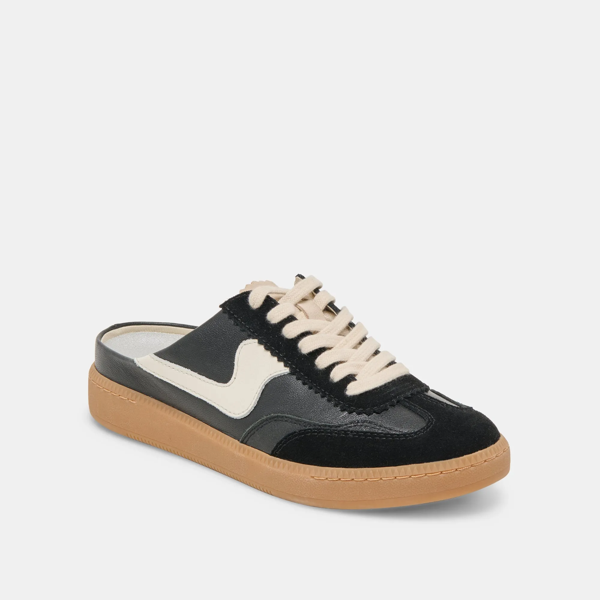 NOTICE SLIDE SNEAKERS CUIR SUÉDÉ NOIR