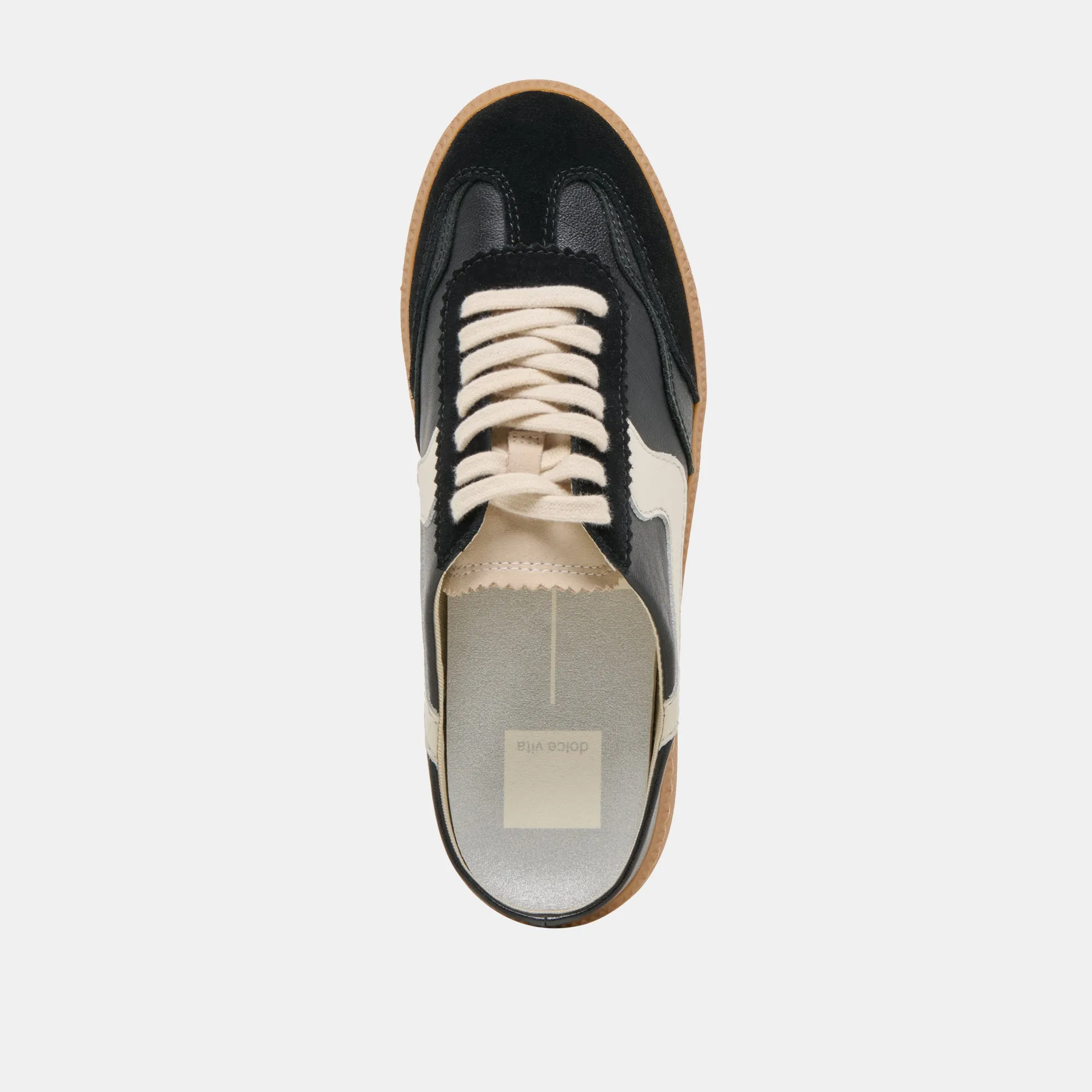 NOTICE SLIDE SNEAKERS CUIR SUÉDÉ NOIR