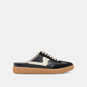 NOTICE SLIDE SNEAKERS CUIR SUÉDÉ NOIR