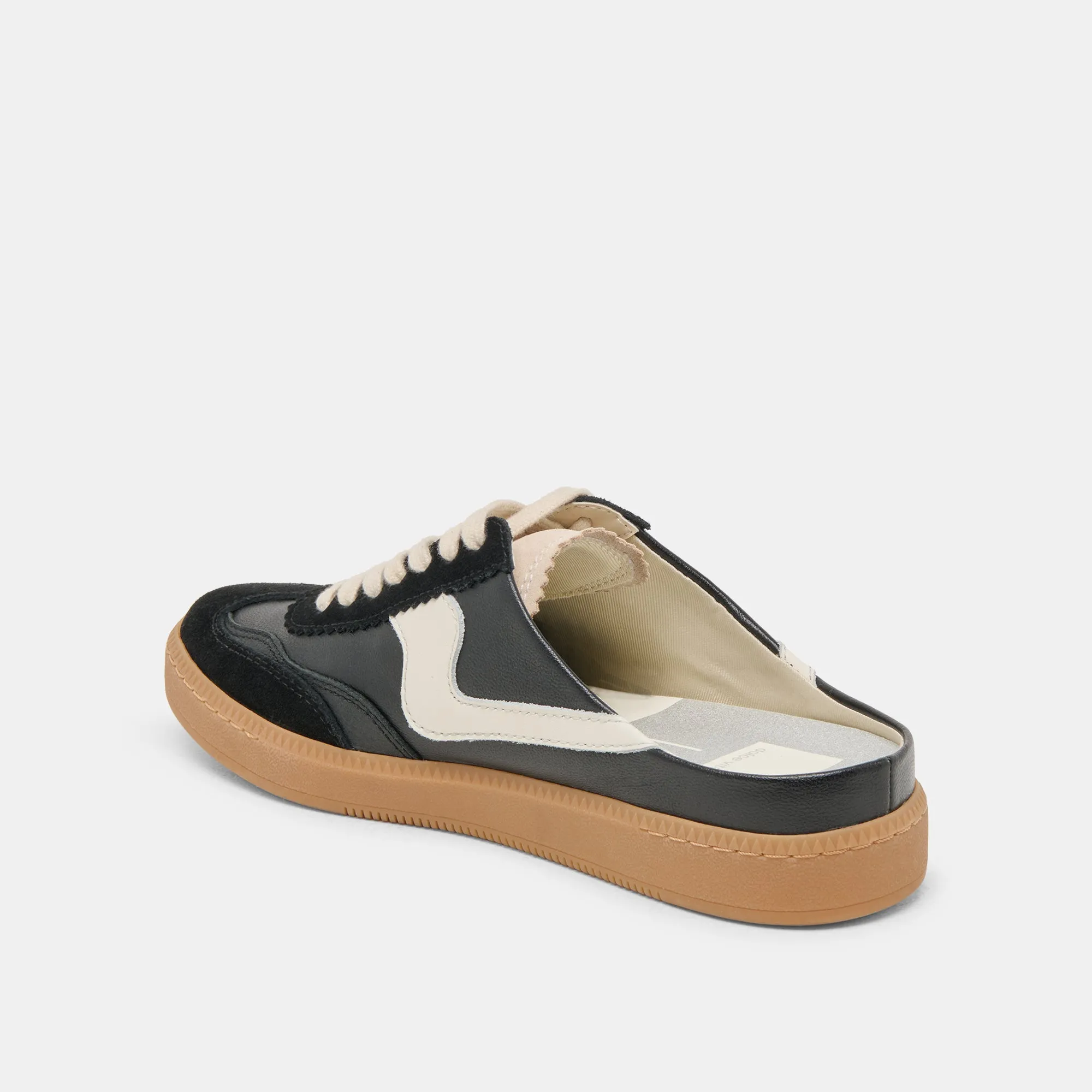 NOTICE SLIDE SNEAKERS CUIR SUÉDÉ NOIR