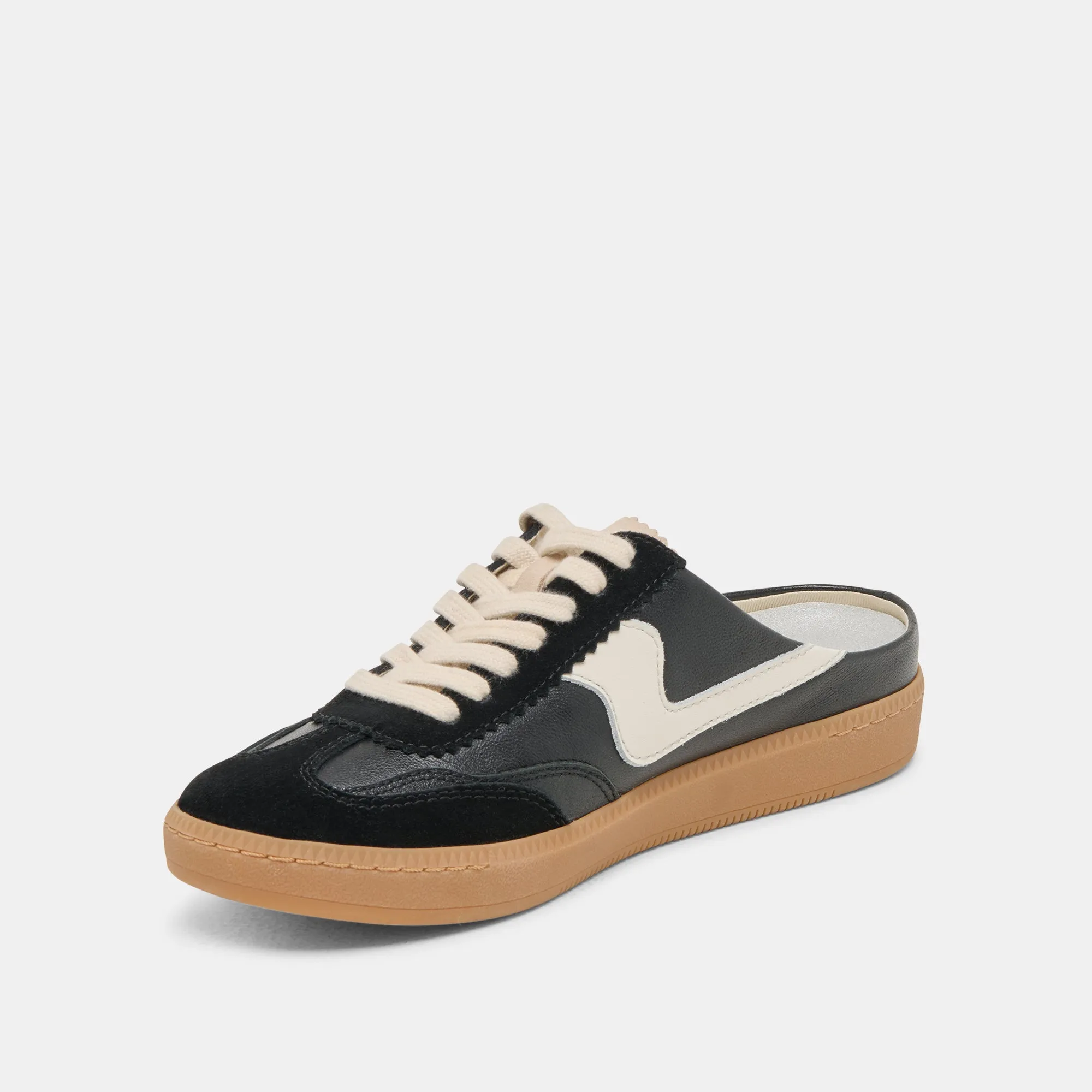 NOTICE SLIDE SNEAKERS CUIR SUÉDÉ NOIR