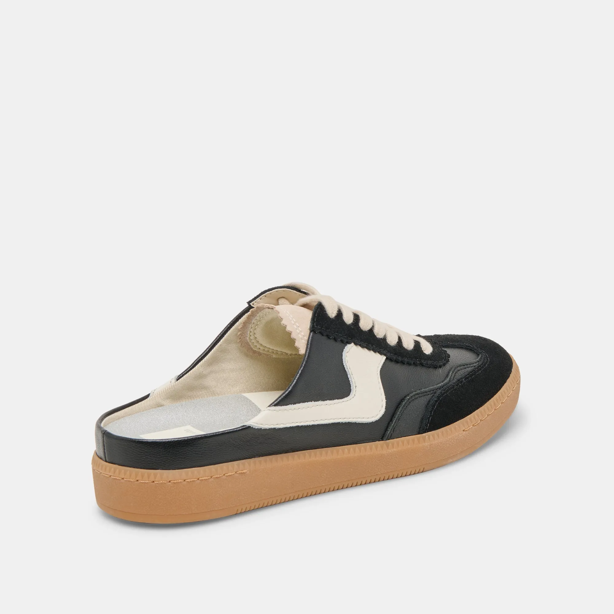 NOTICE SLIDE SNEAKERS CUIR SUÉDÉ NOIR