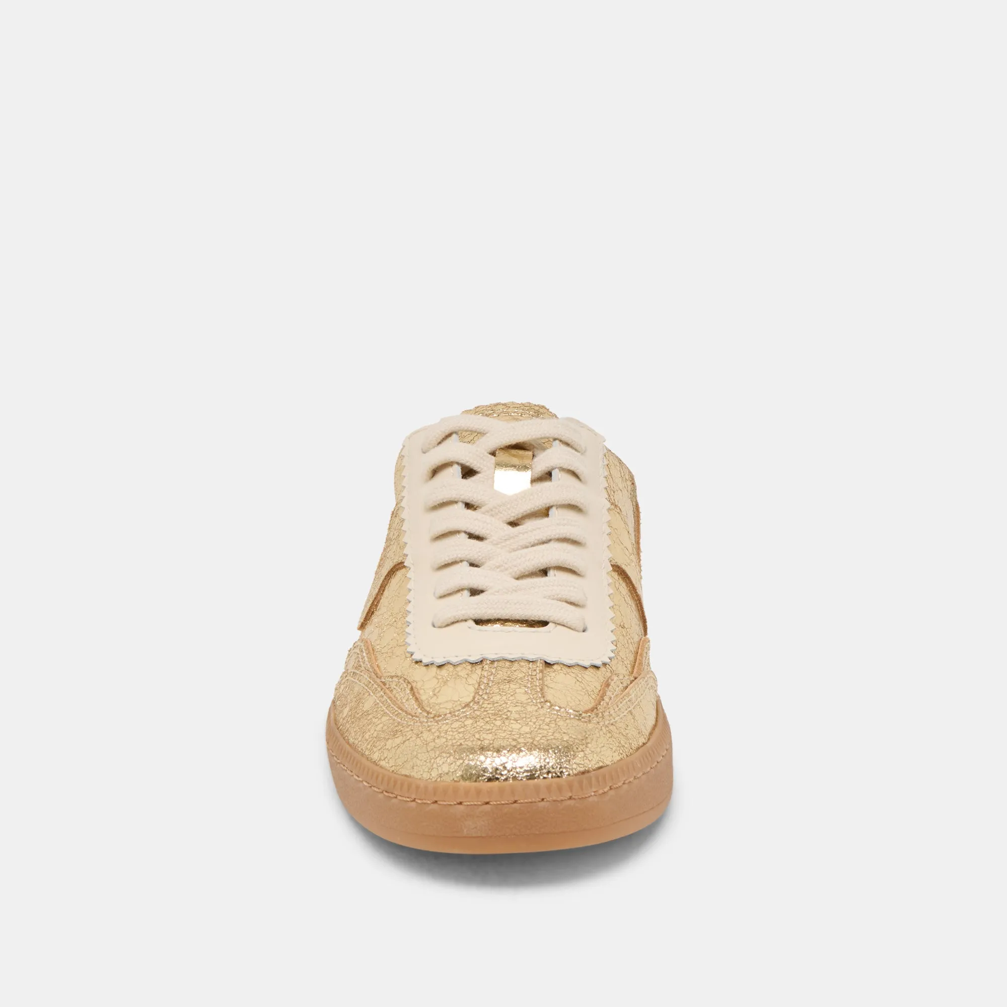 NOTICE SLIDE SNEAKERS CUIR DORÉ VIEILLI