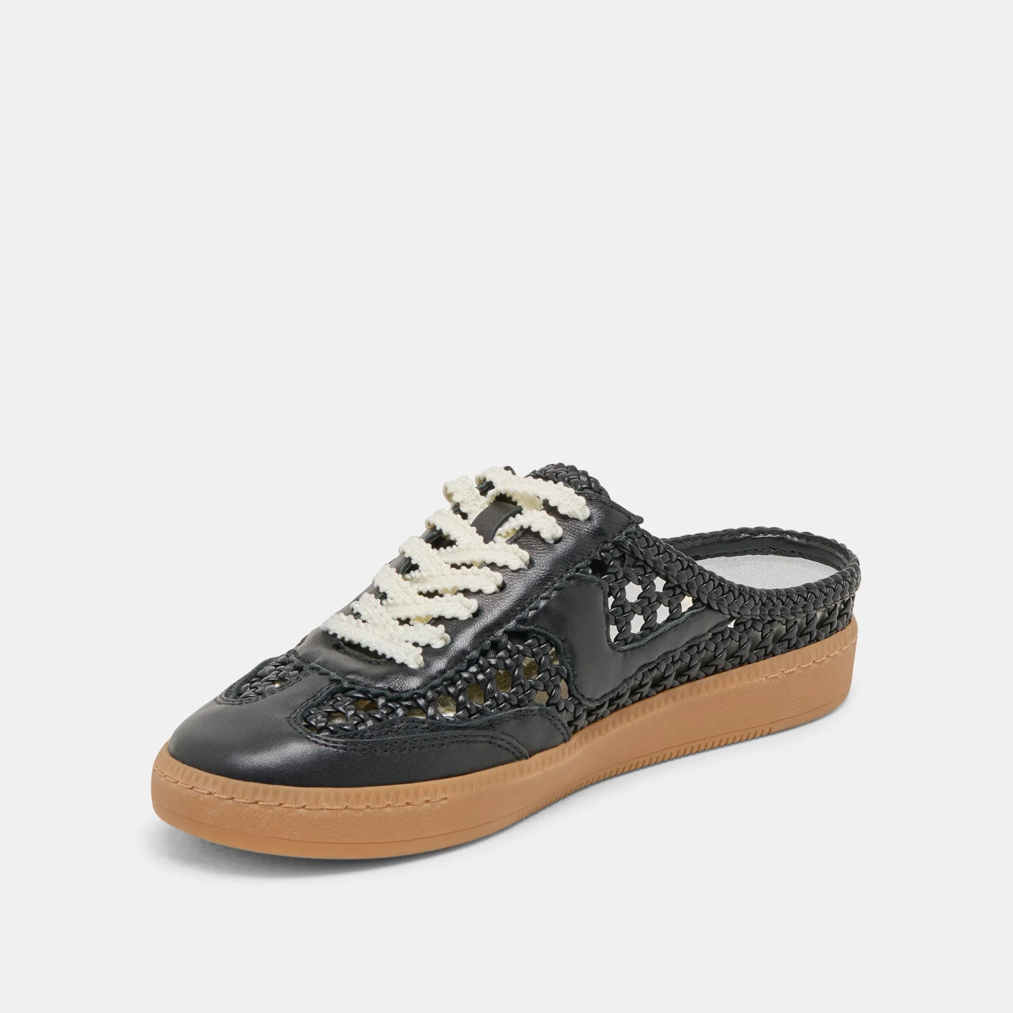 NOTICE SLIDE SNEAKERS TISSÉS NOIR TISSÉ STELLA