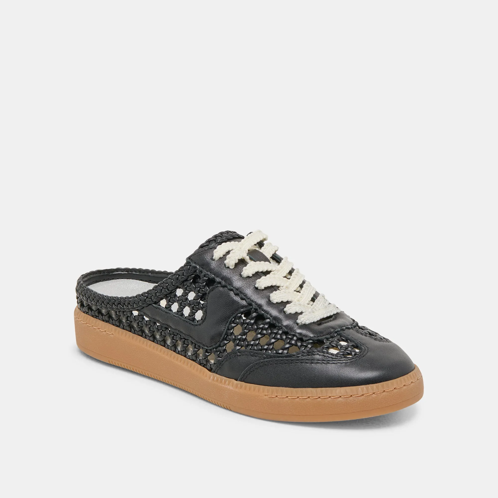 NOTICE SLIDE SNEAKERS TISSÉS NOIR TISSÉ STELLA