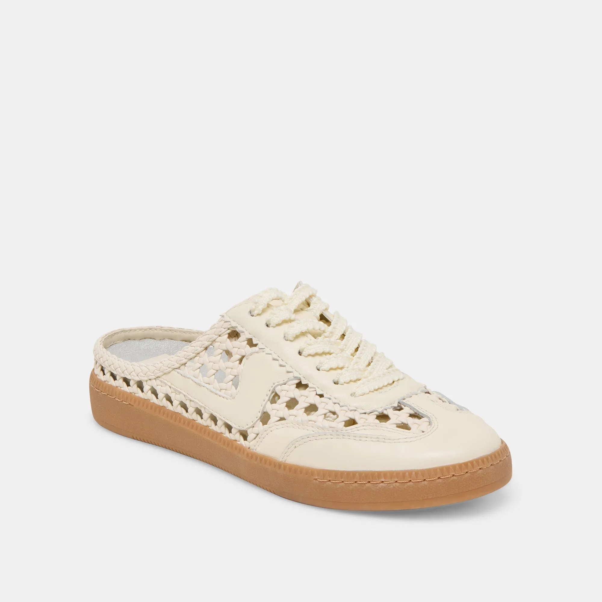 NOTICE SLIDE WOVEN SNEAKERS OFF WHITE TISSÉ STELLA