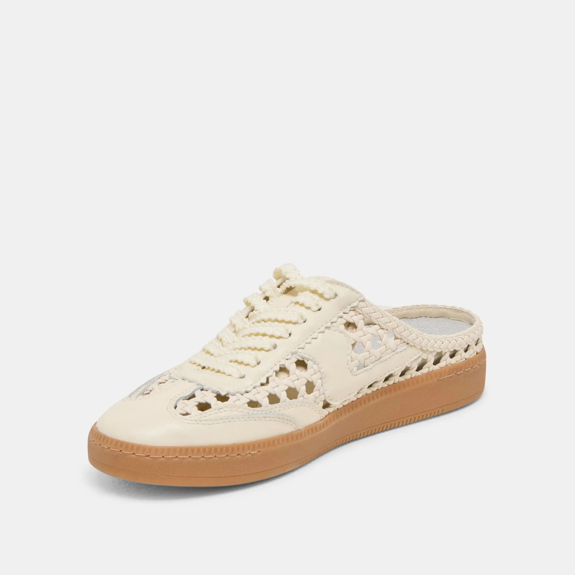 NOTICE SLIDE WOVEN SNEAKERS OFF WHITE TISSÉ STELLA