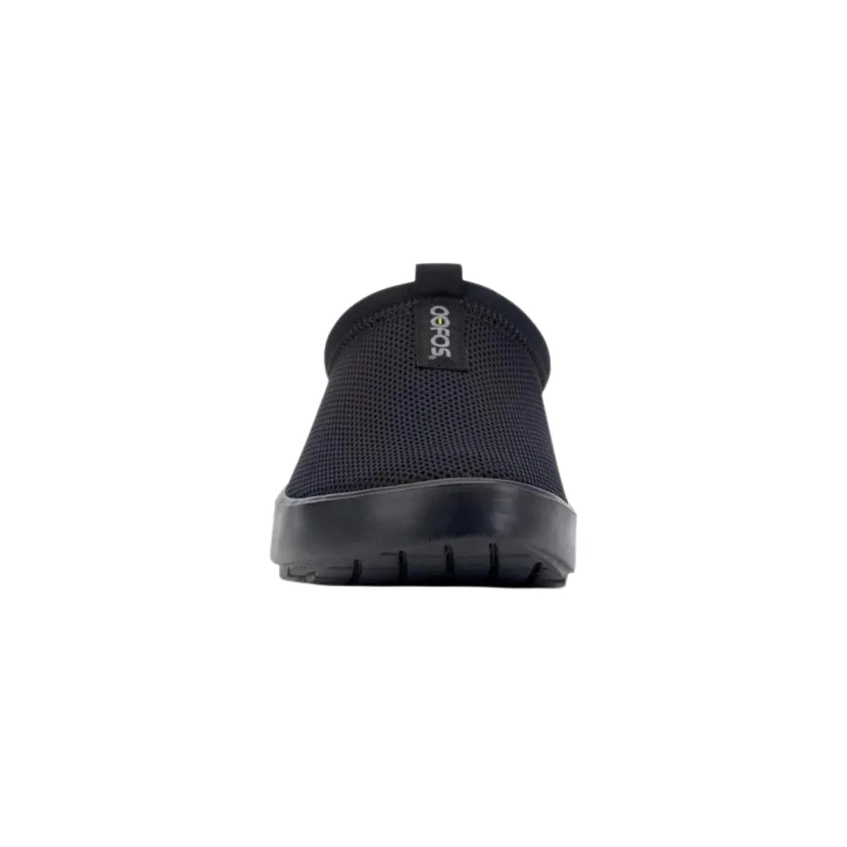 OOFOS OOcoozie Sport Mule pour Hommes en Maille Noire