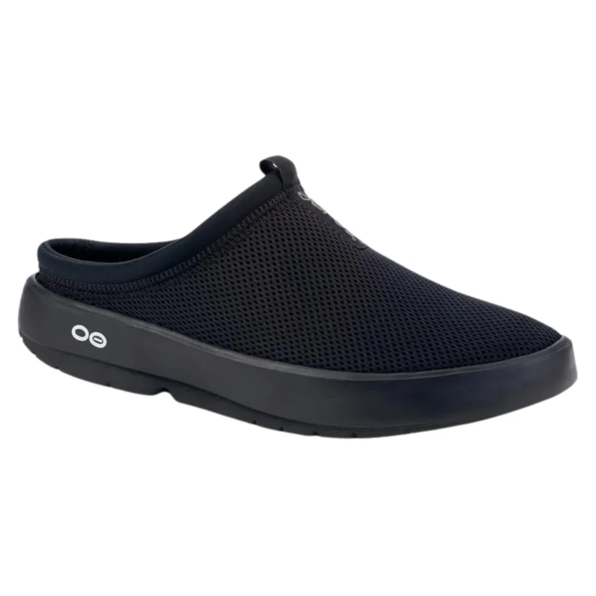 OOFOS OOcoozie Sport Mule pour Hommes en Maille Noire