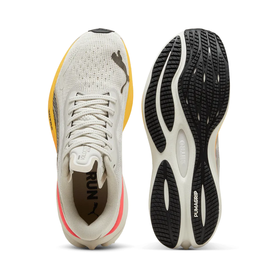 Chaussures de course Puma Velocity Nitro 3 pour femme Gris vapeur Sun Stream-Sunset Glow - AW24