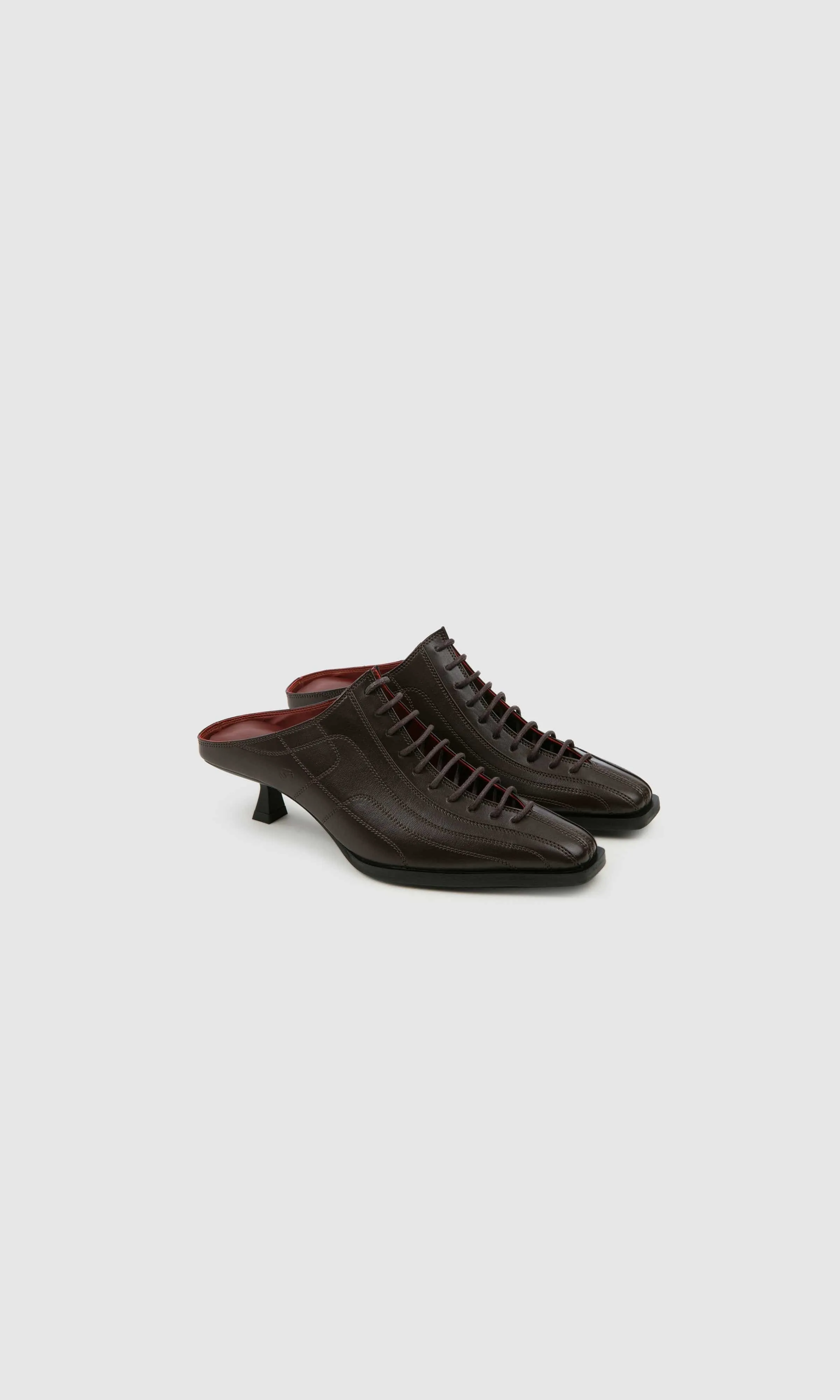 Rachel Mules en Cuir d'Apple | Marron