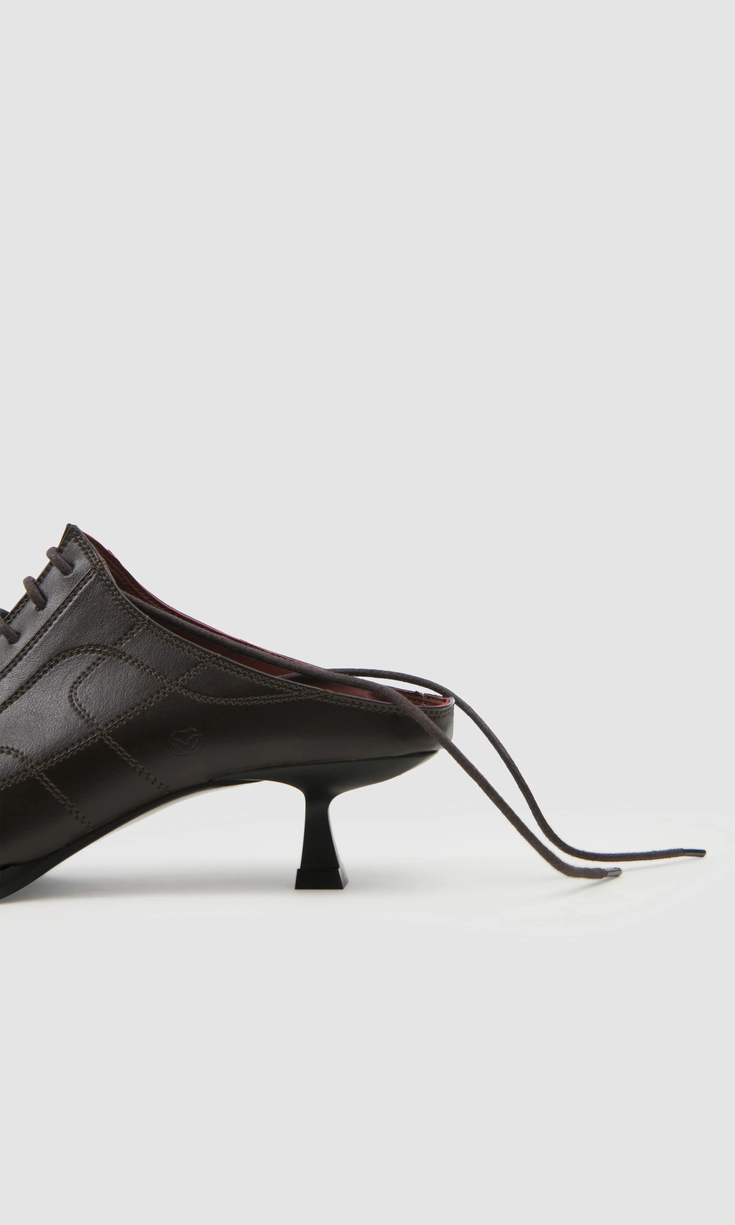 Rachel Mules en Cuir d'Apple | Marron